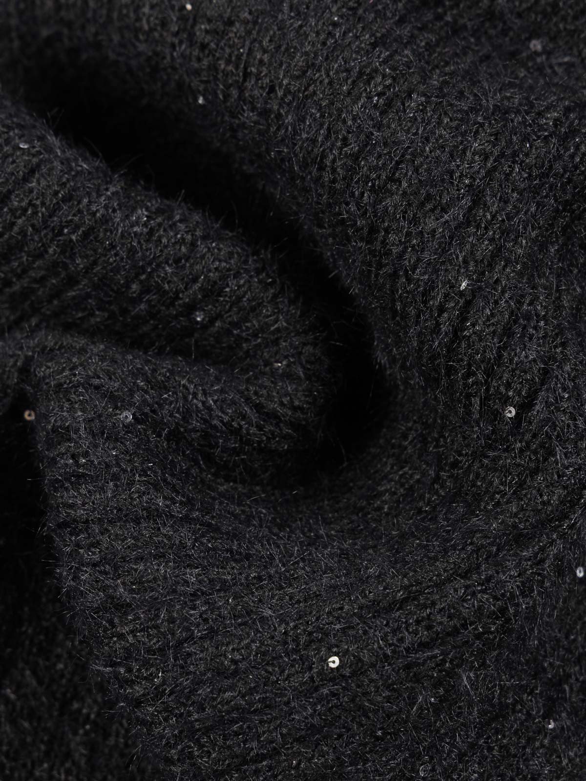 Echarpe noir sequins femme