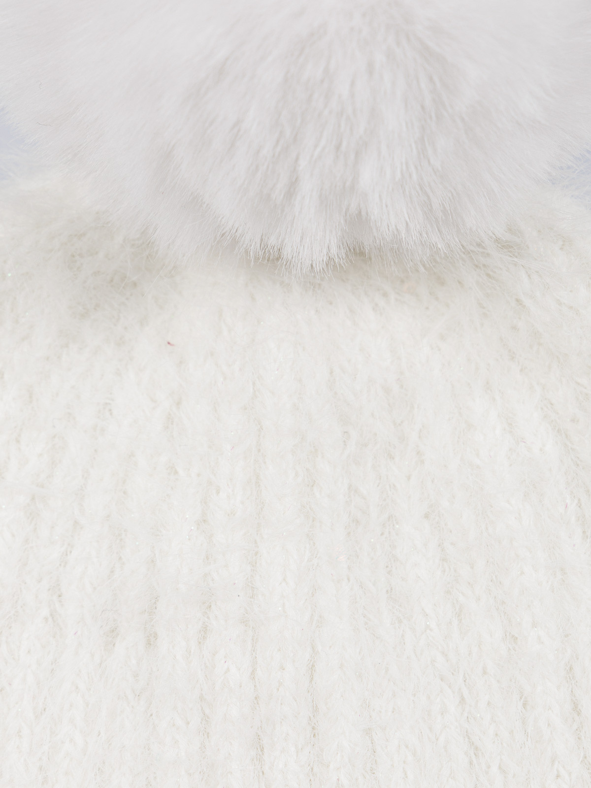 Bonnet pompons écru femme Bonnet pompons écru femme