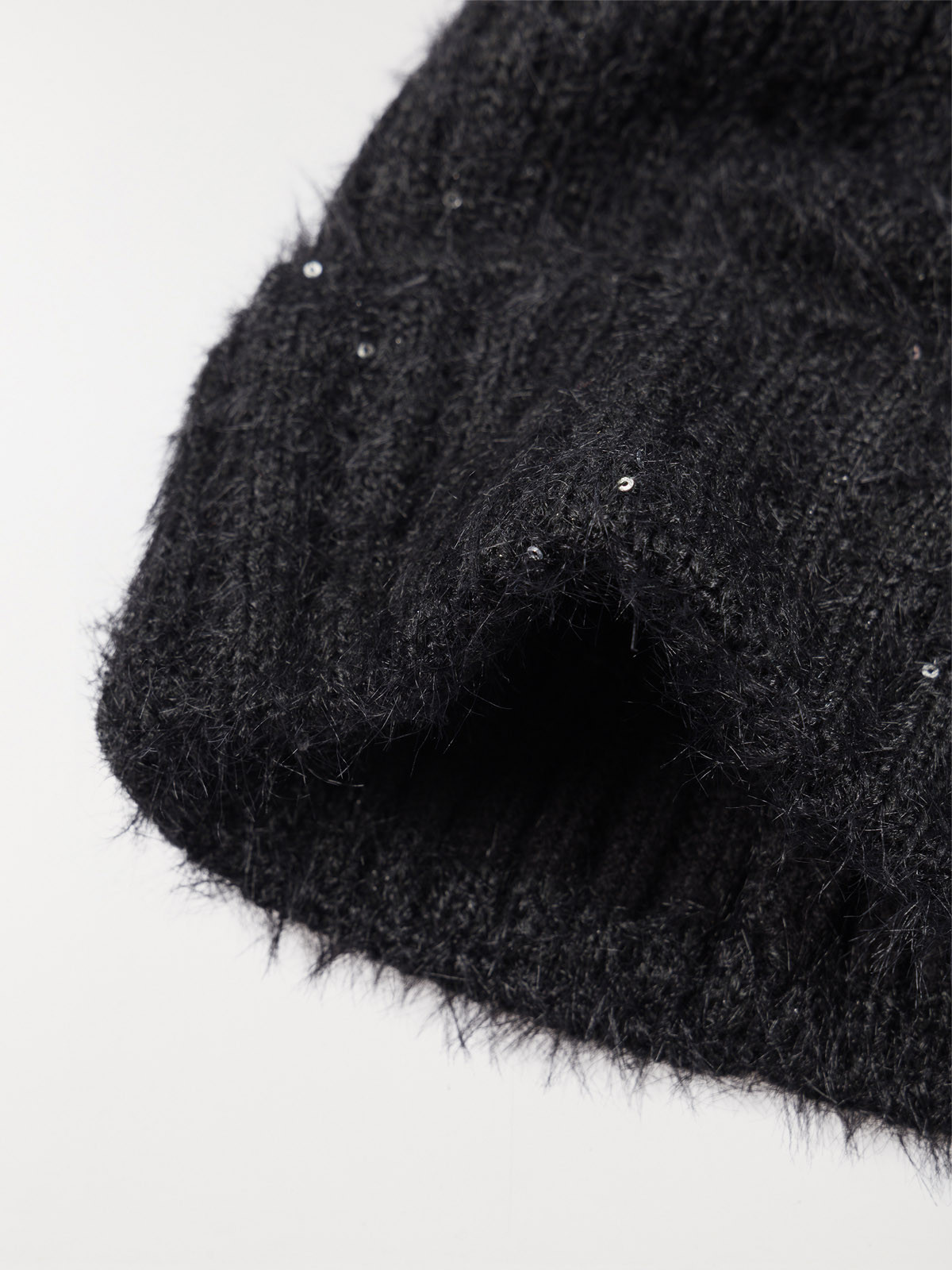 Bonnet pompons noir femme Bonnet pompons noir femme