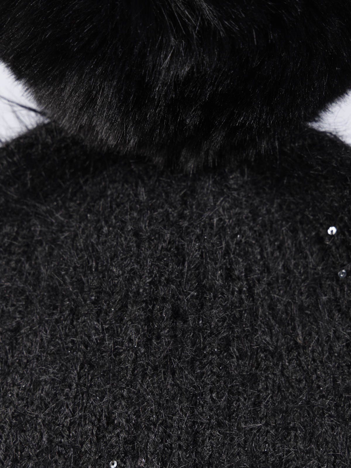 Bonnet pompons noir femme Bonnet pompons noir femme