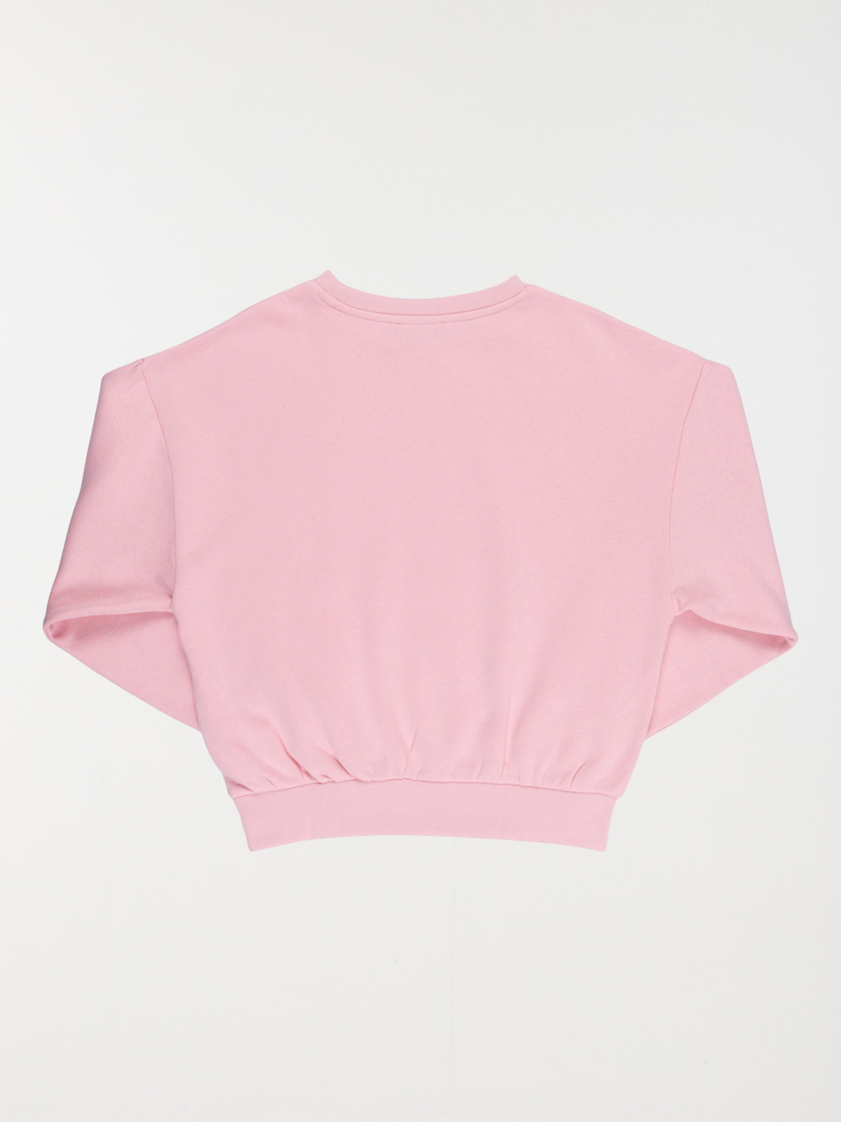 Sweat basique rose poudré fille (XXS-M)
