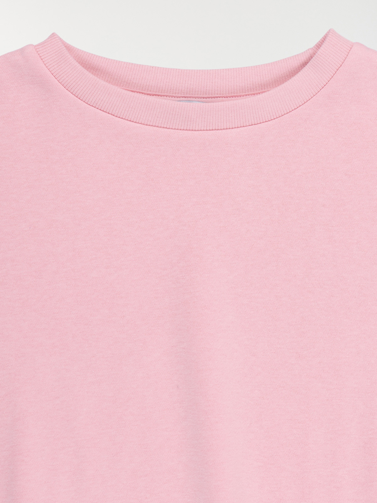 Sweat basique rose poudré fille (XXS-M)