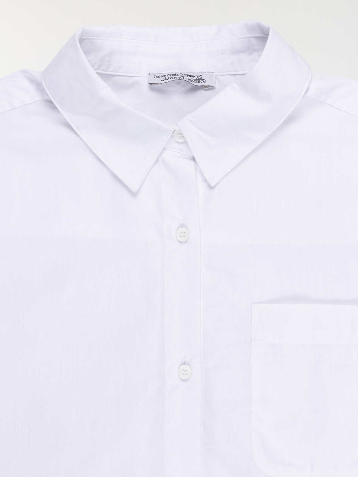 Chemise basique blanche fille (XXS-M)