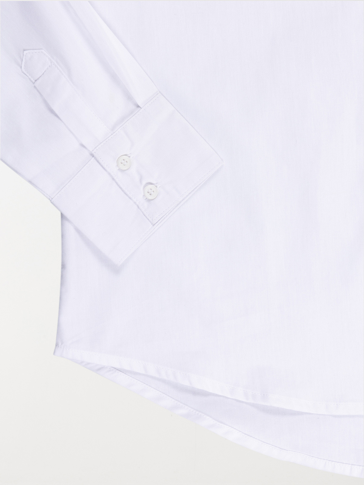 Chemise basique blanche fille (XXS-M)