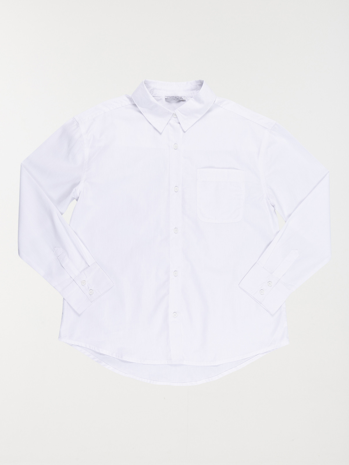 Chemise basique blanche fille (XXS-M)