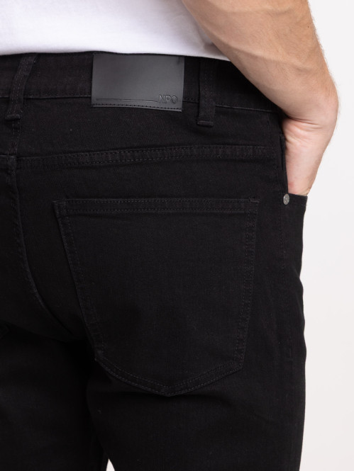 Jean straight stretch noir...