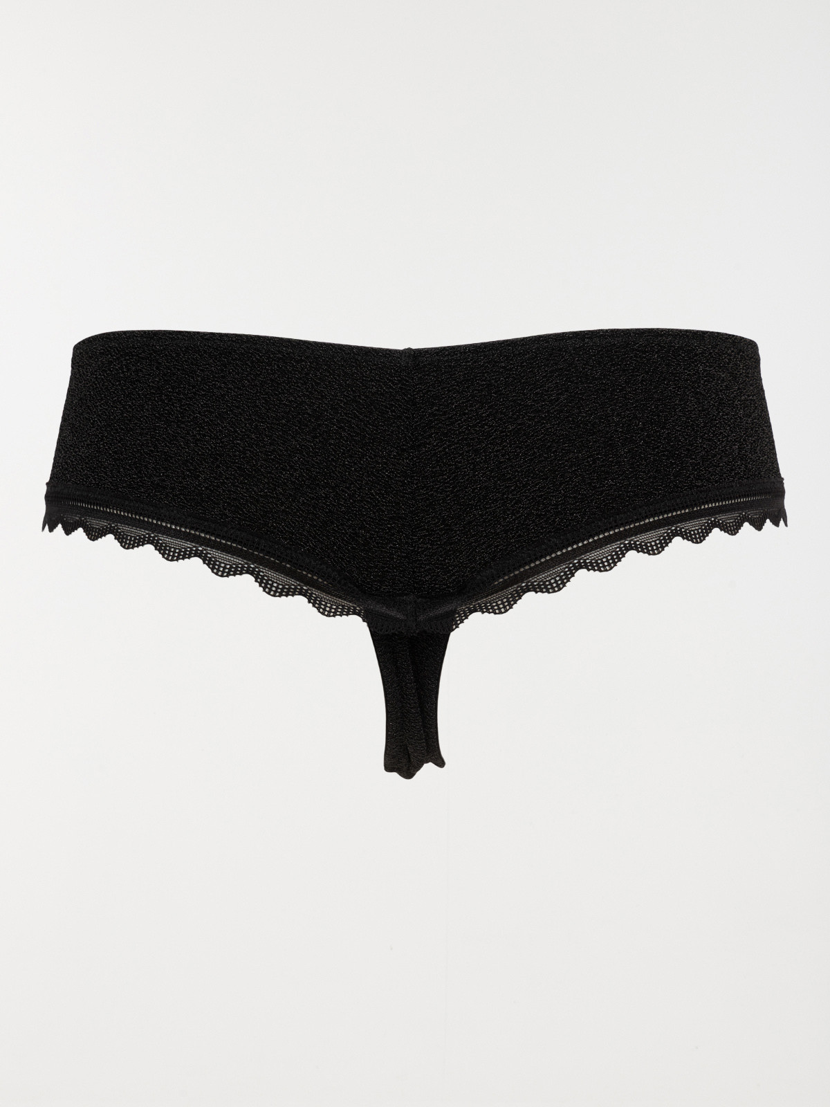 Shorty string noir femme (S-XL)