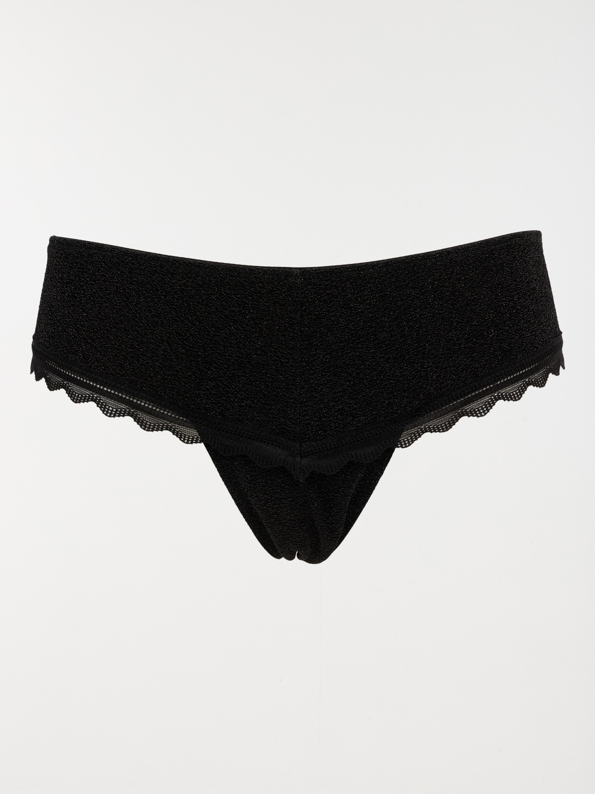 Shorty string noir femme (S-XL)