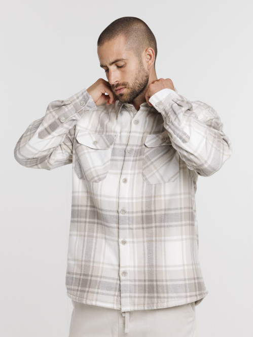 Surchemise à carreaux homme