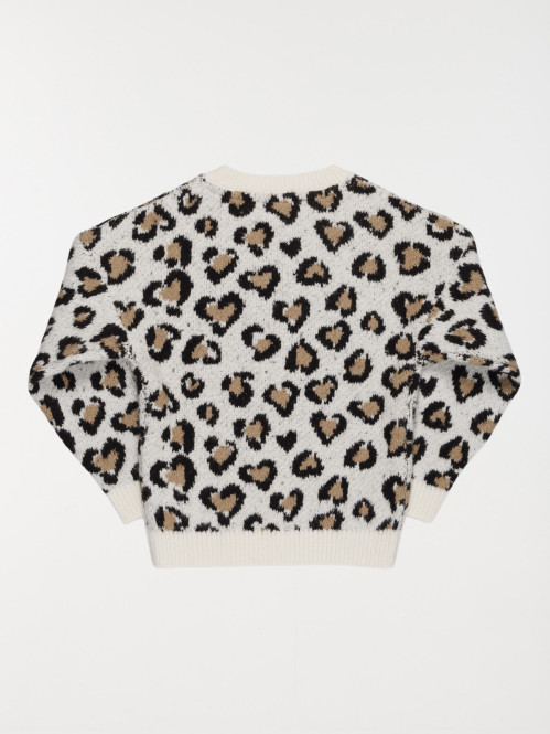 Pull motifs coeurs fille...