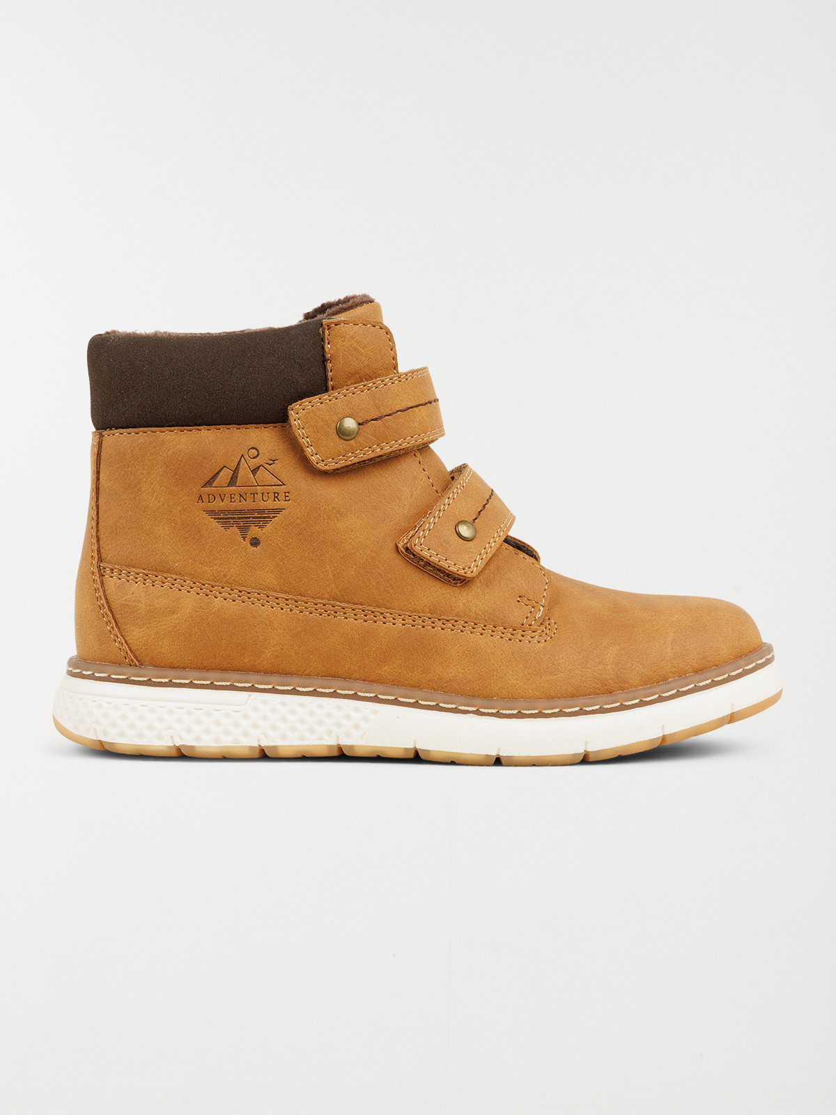 Boots à scratchs camel garçon (24-30)