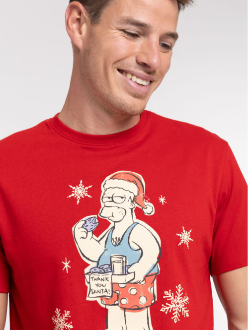 T-shirt Homer Simpson rouge...