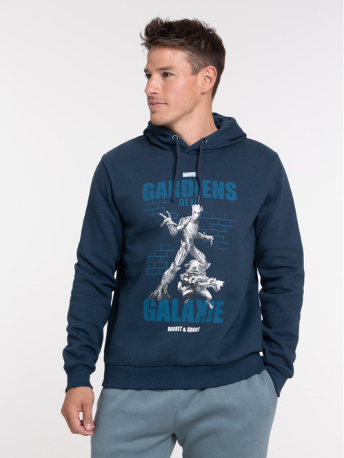 Sweat à capuche Rocket et Groot homme