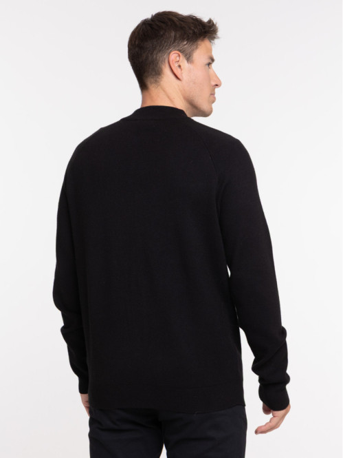 Gilet sweat zippé noir homme