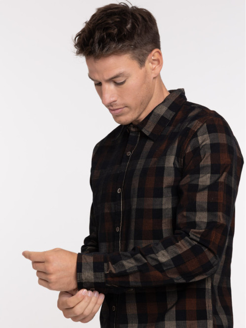 Chemise à carreaux homme