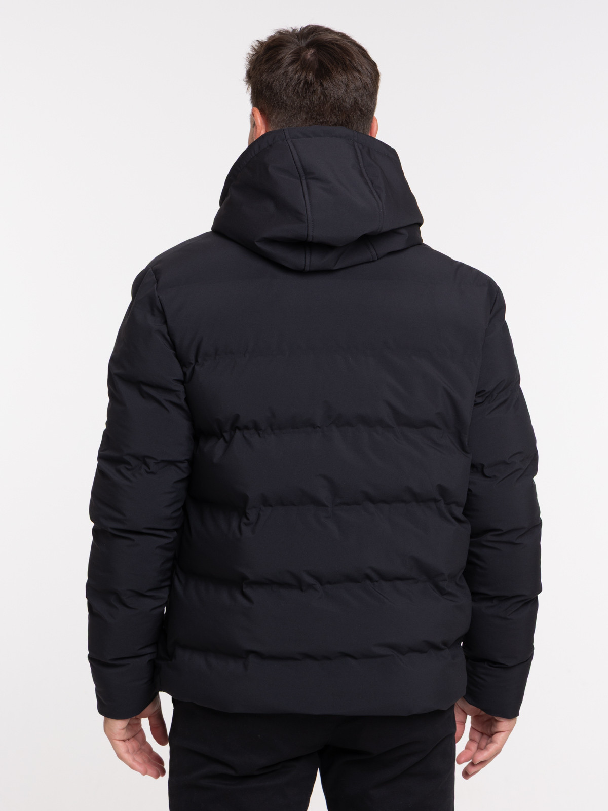 Blouson à capuche noir homme