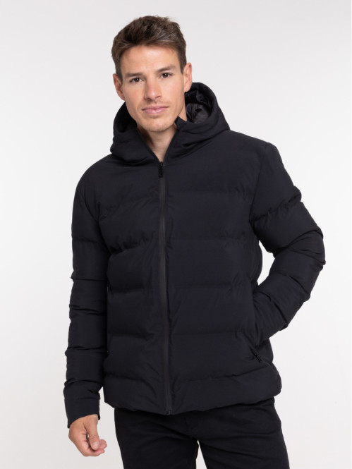 Blouson à capuche noir homme