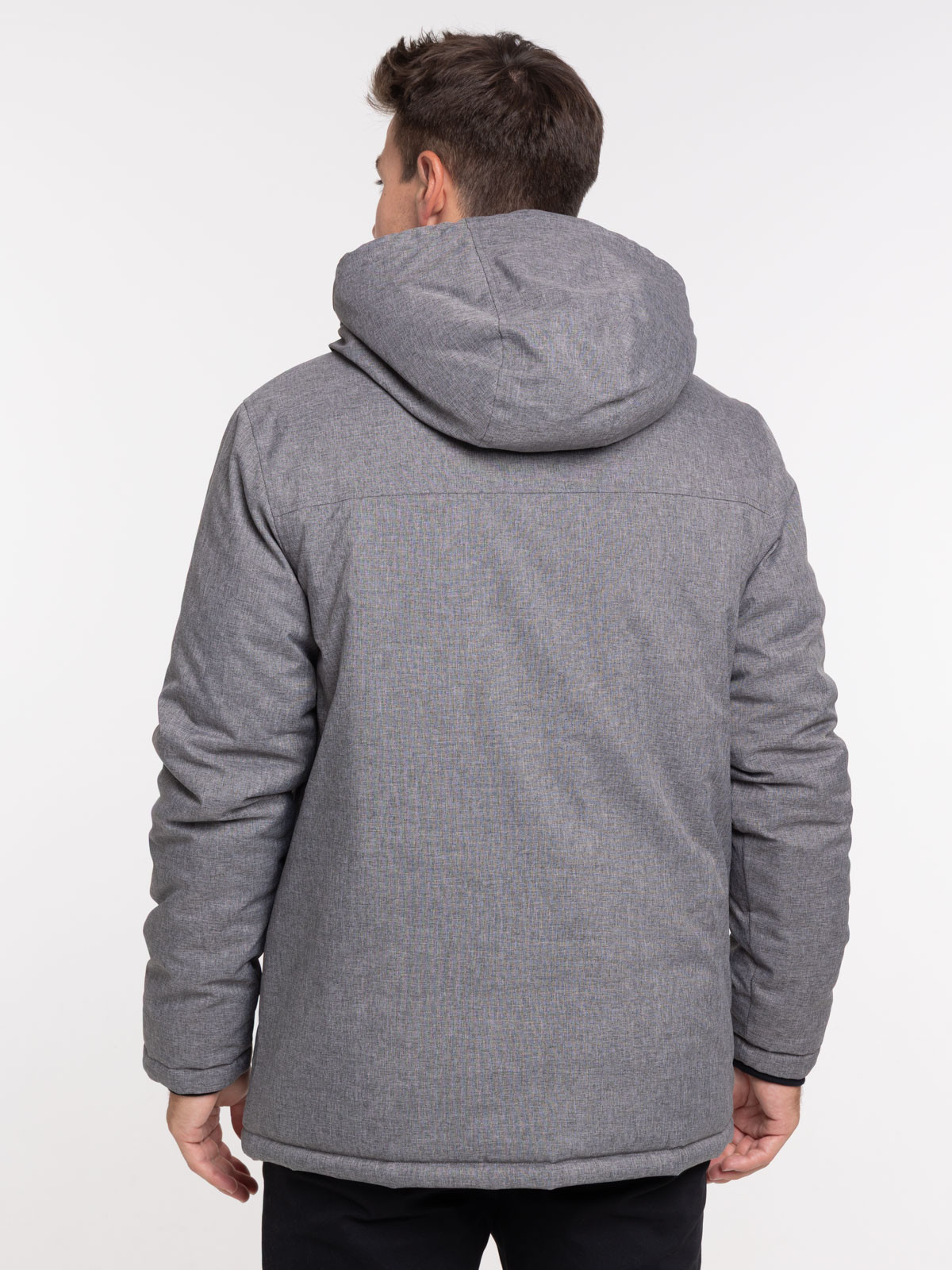 Parka à capuche gris homme Parka à capuche gris homme
