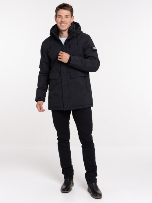 Parka à capuche multipoche...