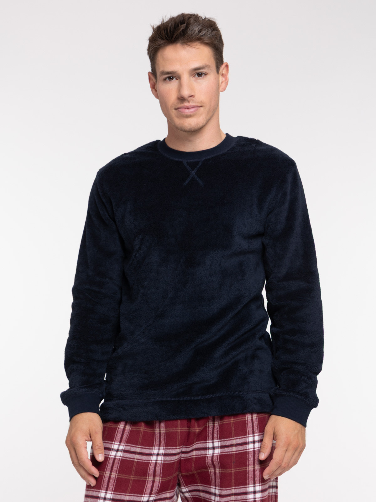 Pyjama avec pantalon à carreaux homme Pyjama avec pantalon à carreaux homme