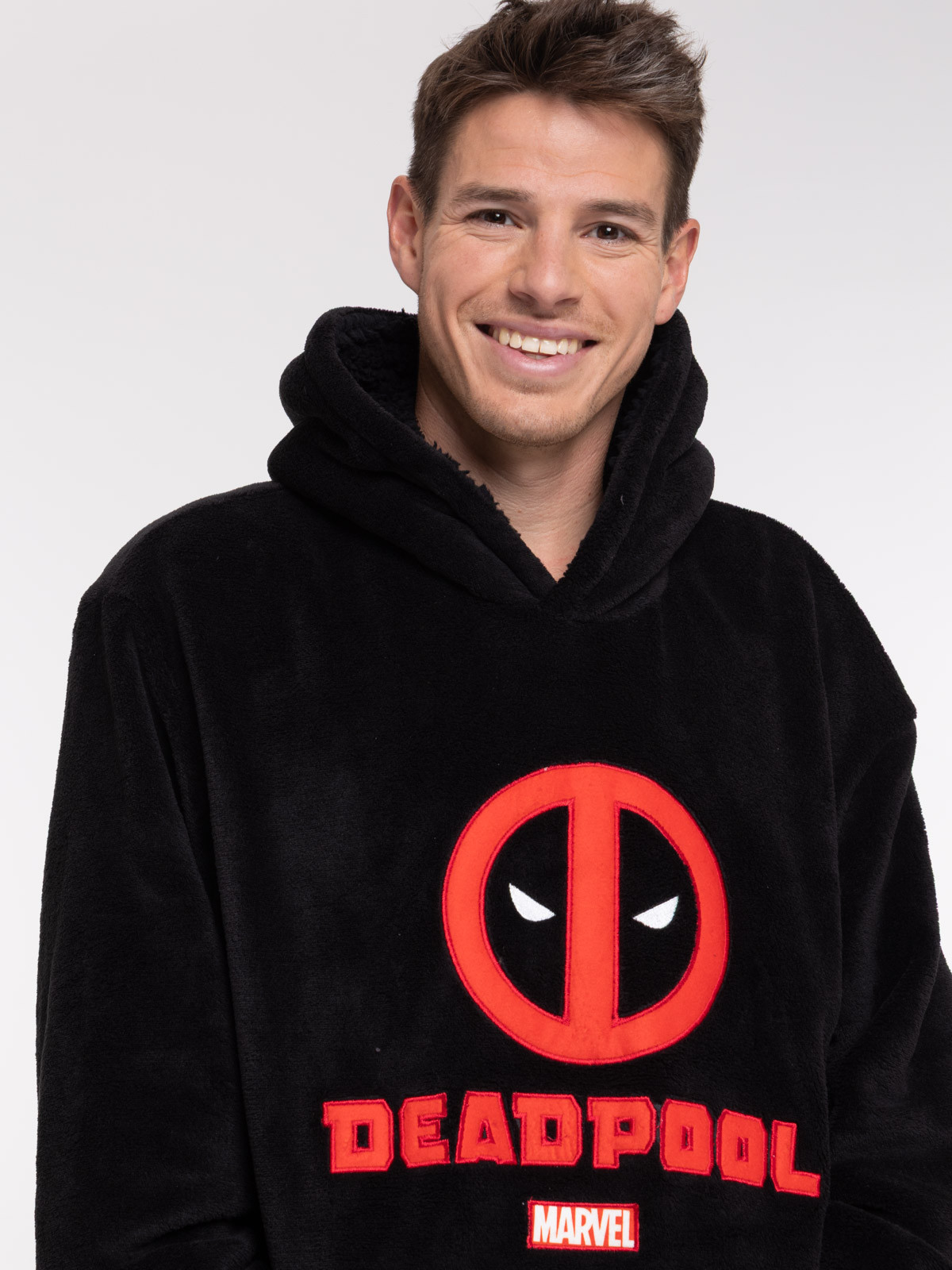 Sweat plaid DEADPOOL noir homme Sweat plaid DEADPOOL noir homme