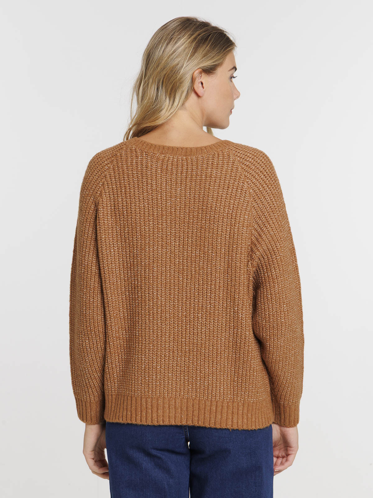 Pull camel foncé femme Pull camel foncé femme