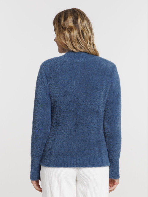 Pull col montant bleu gipsy...