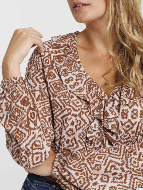 T-shirt imprimé manches...