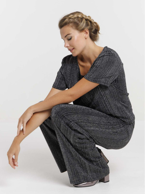 Pantalon noir large...