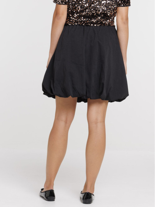 Jupe forme boule noire femme
