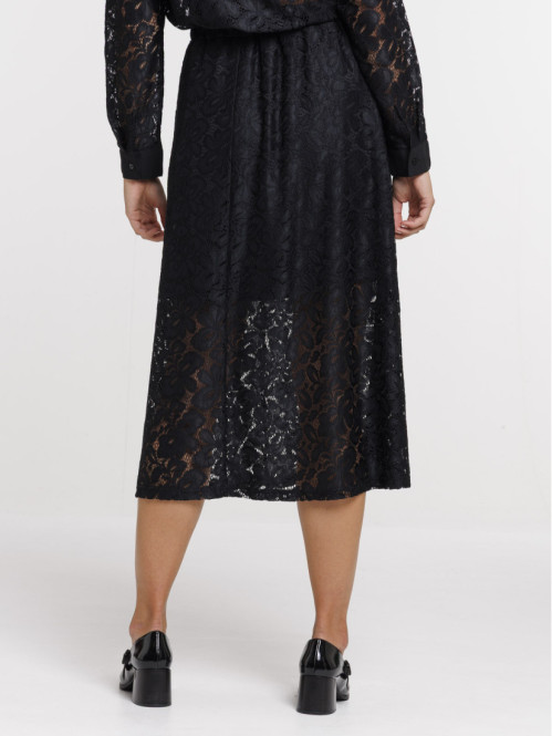 Jupe longue dentelle noire...