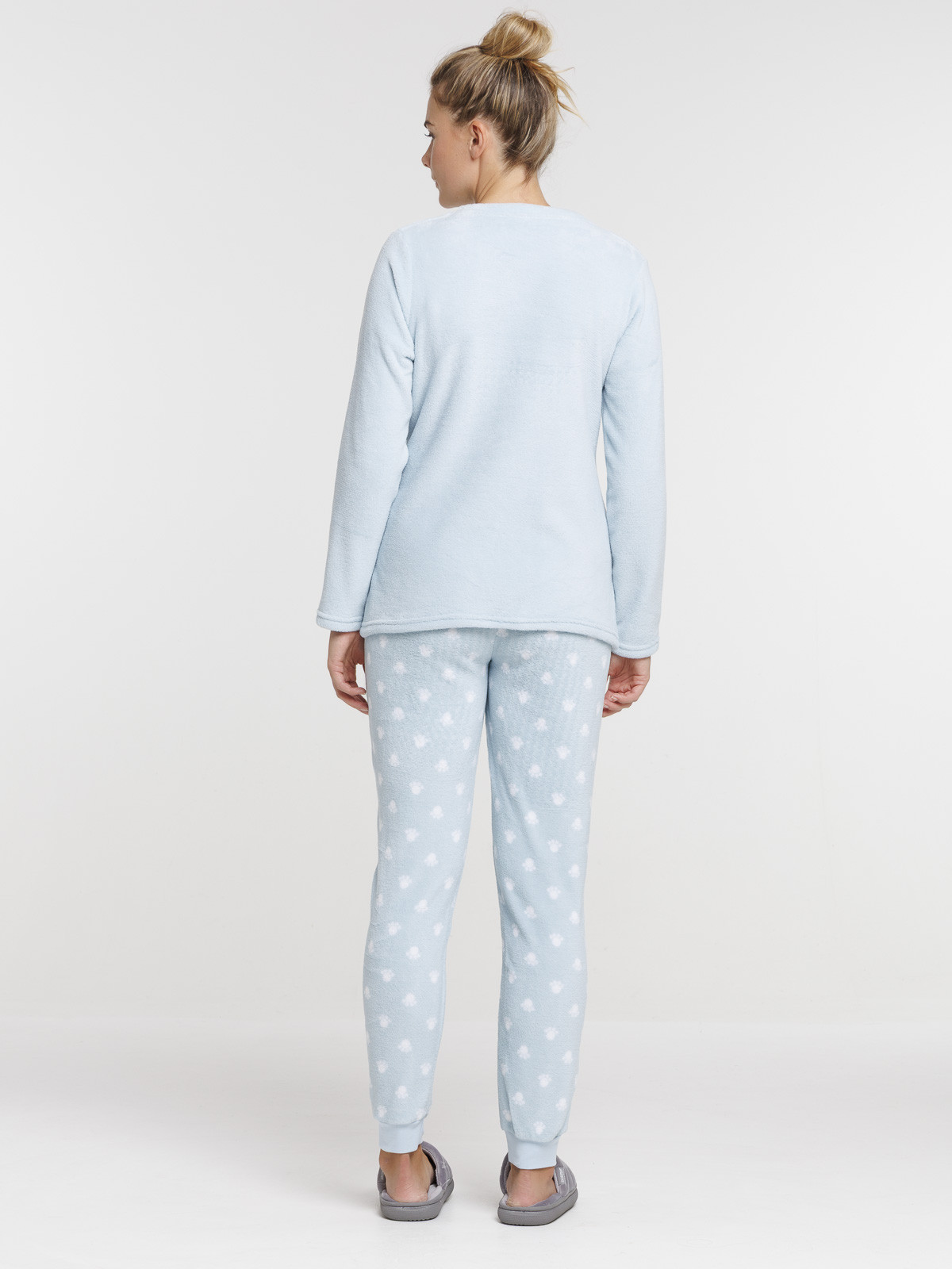 Pyjama polaire chat femme