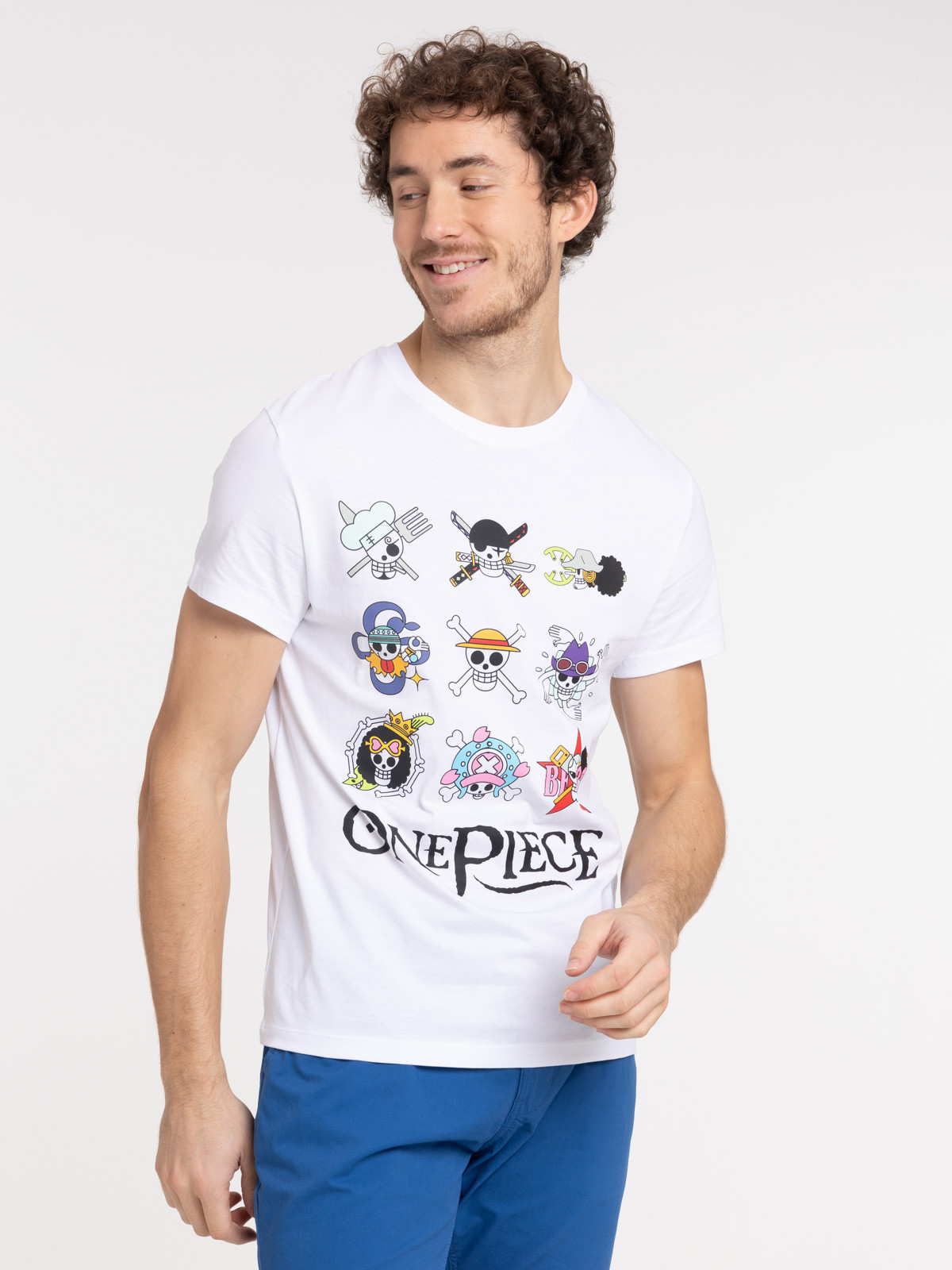 T-shirt blanc One Piece homme