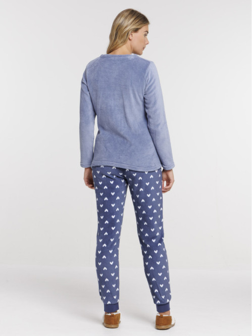 Pyjama polaire ourson femme