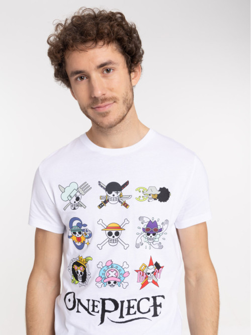 T-shirt blanc One Piece homme