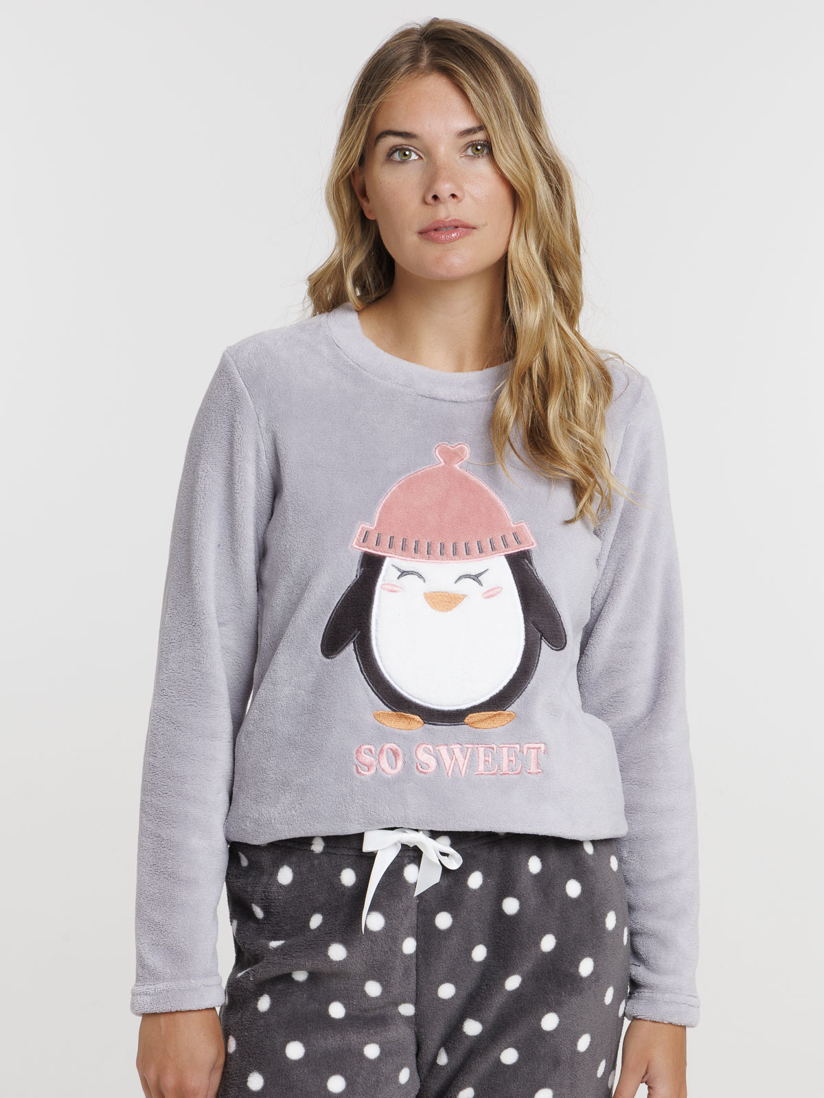 Pyjama polaire pingouin femme Pyjama polaire pingouin femme