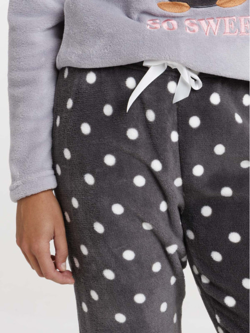 Pyjama polaire pingouin femme