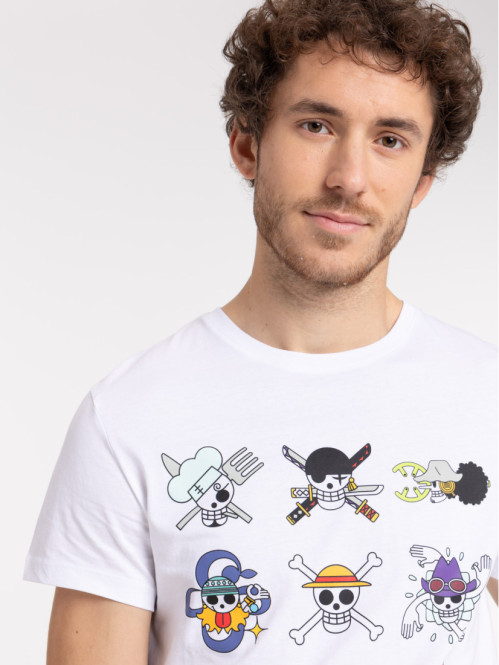 T-shirt blanc One Piece homme
