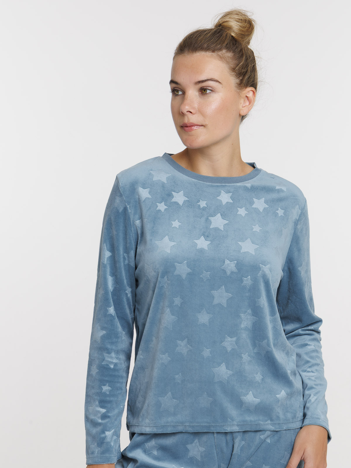 Pyjama vert motif étoile femme