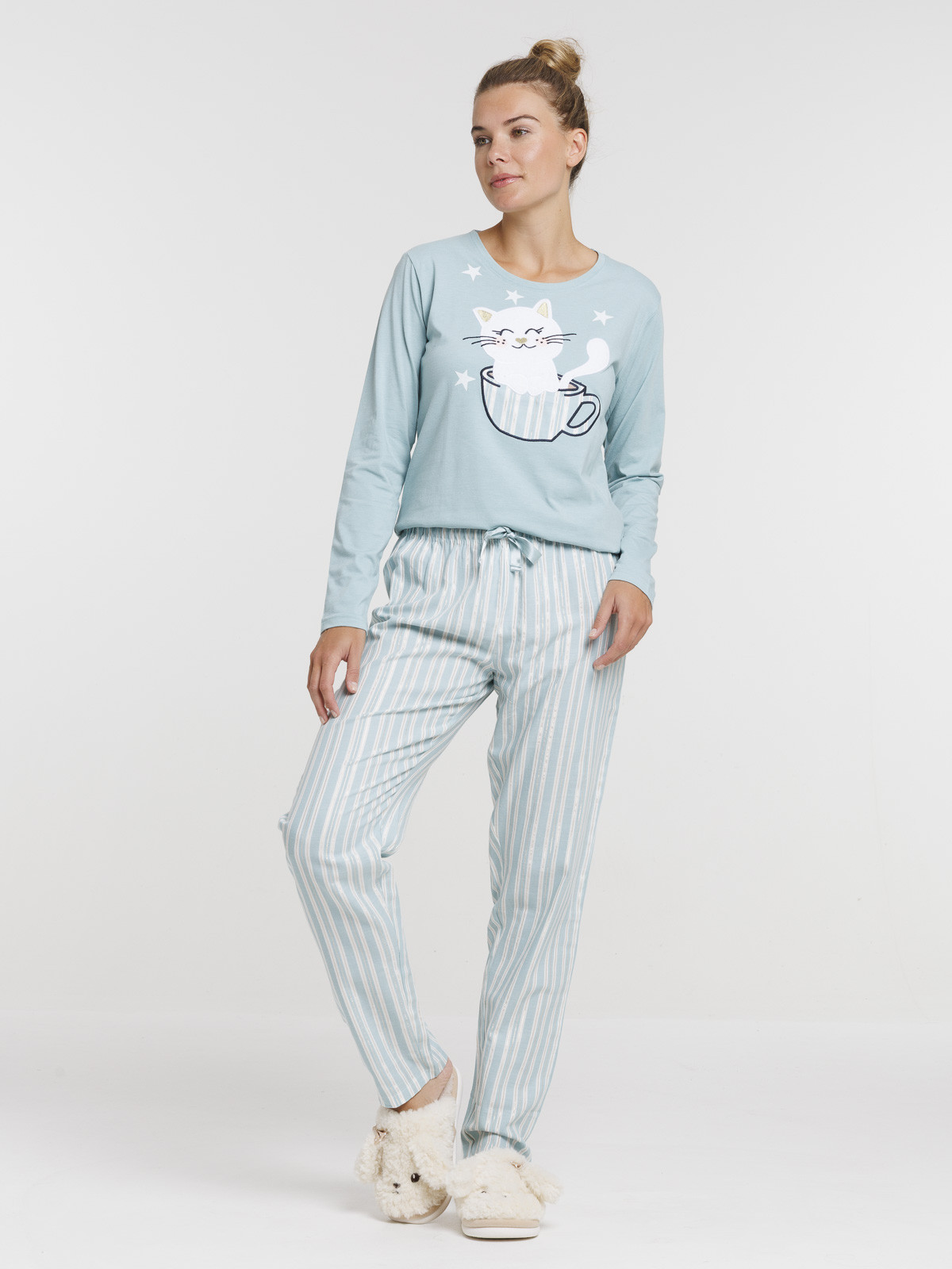Pyjama motif chat femme Pyjama motif chat femme