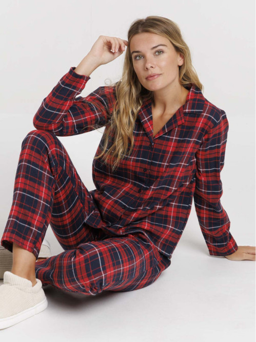 Pyjama à carreaux femme