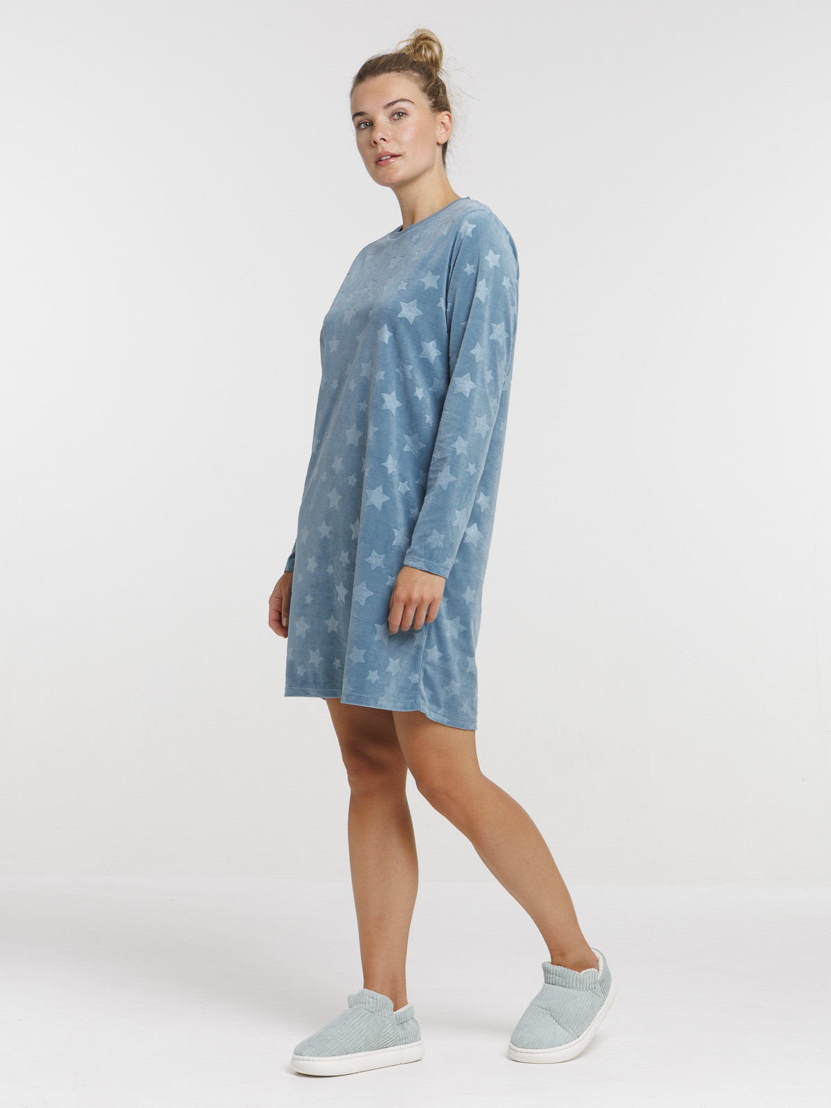 Chemise de nuit velours femme