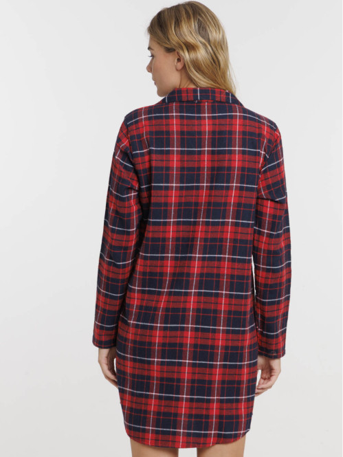 Chemise de nuit à carreaux...