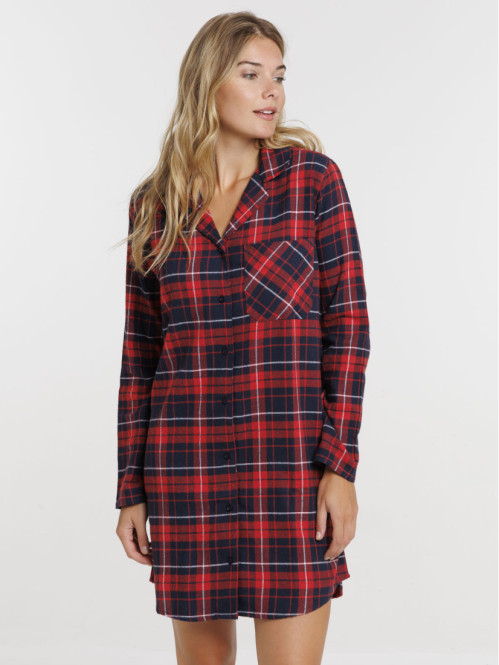 Chemise de nuit à carreaux...