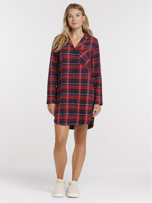 Chemise de nuit à carreaux...