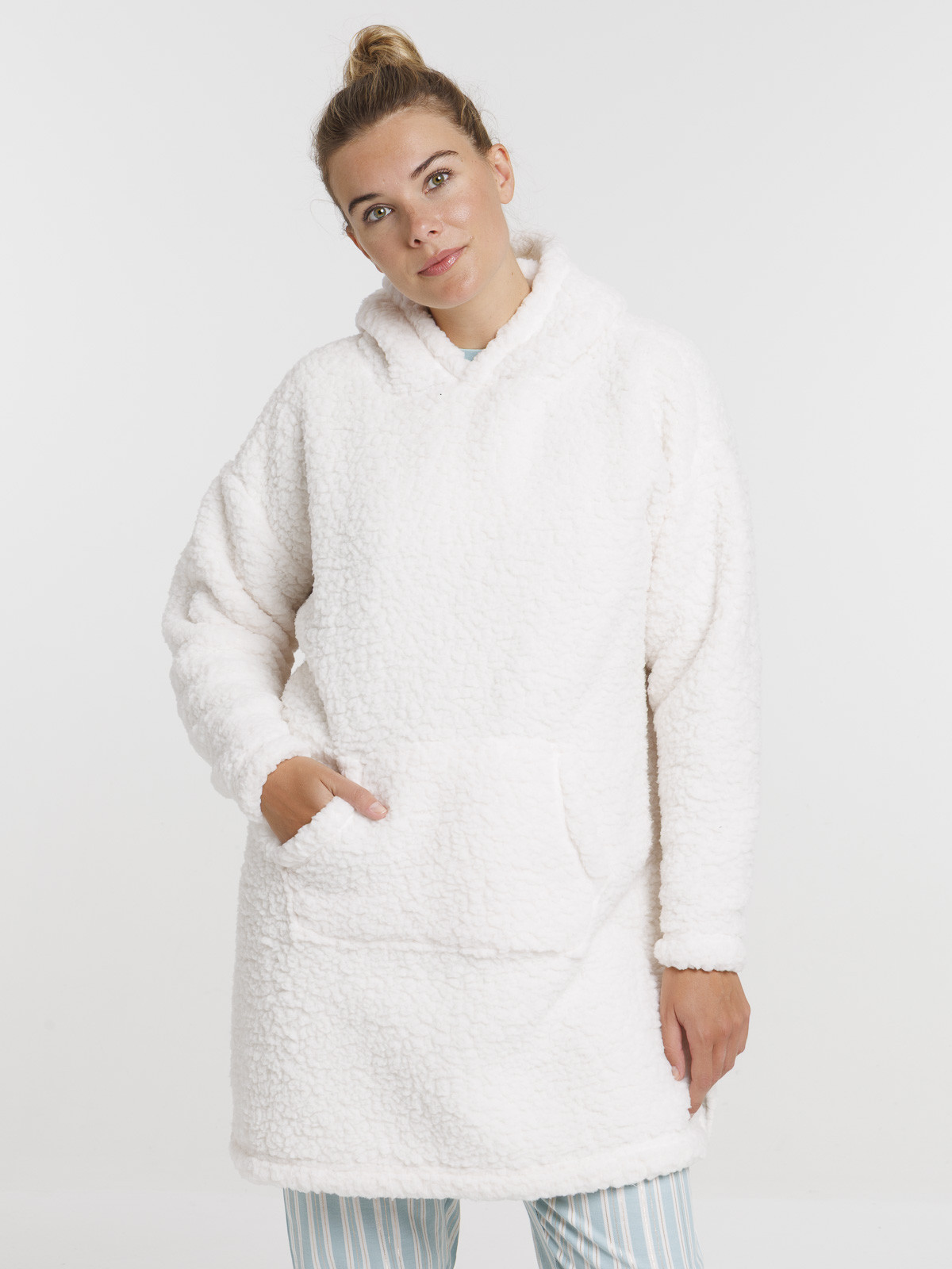 Sweat sherpa à capuche femme Sweat sherpa à capuche femme