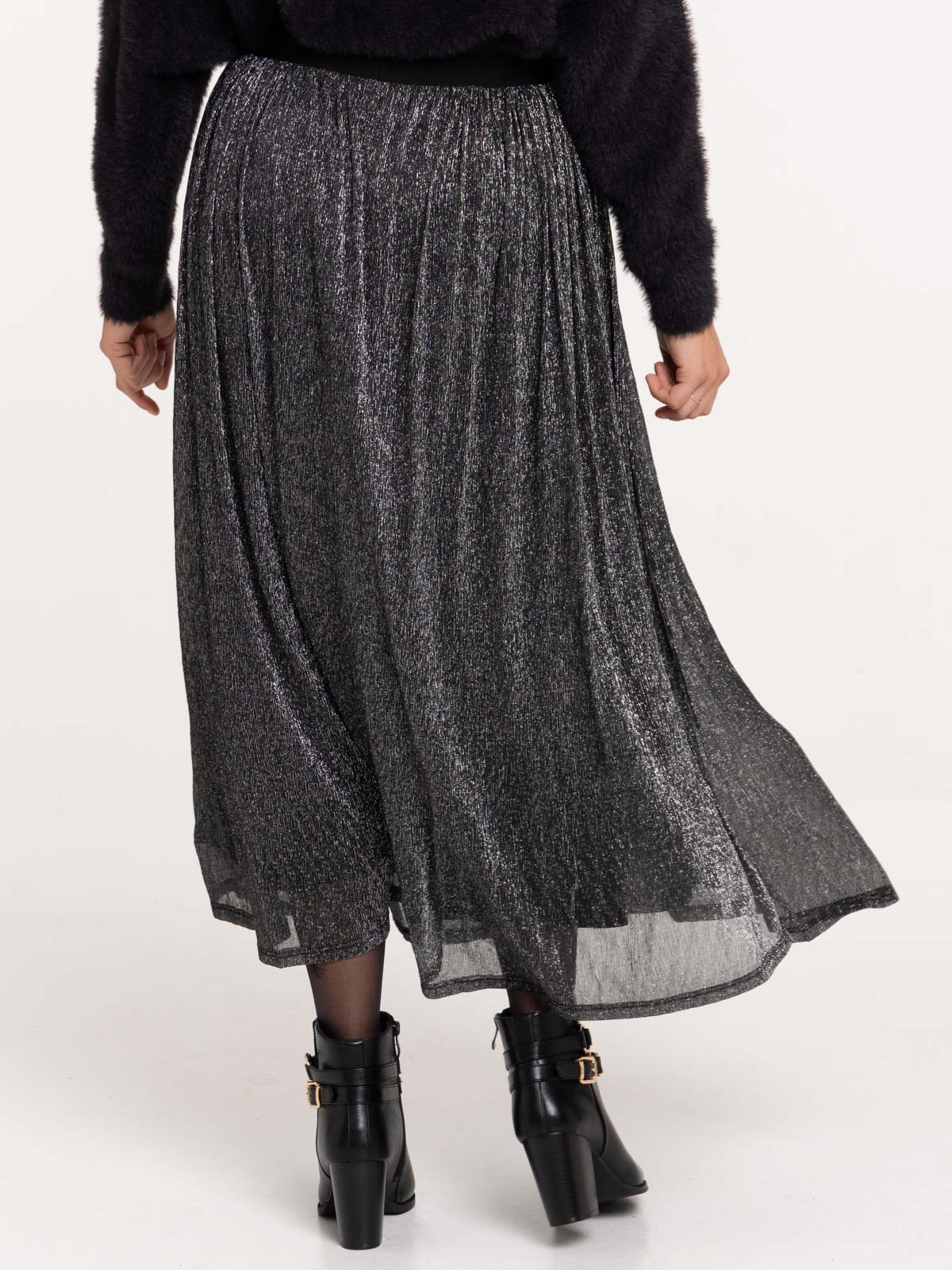 Jupe plissée noire femme Jupe plissée noire femme