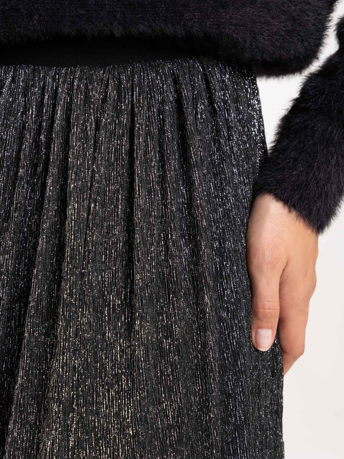 Jupe plissée noire femme Jupe plissée noire femme