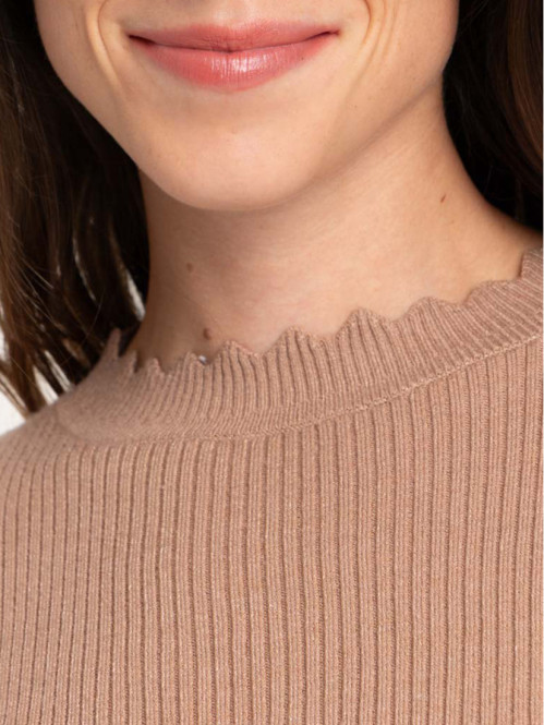 Robe tricot longue femme col montant Robe tricot longue femme col montant