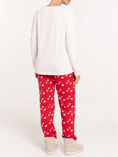 Pyjama noël coeur femme Pyjama noël coeur femme